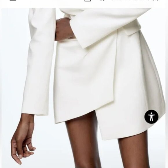 ZARA | LIKE NEW | Ecru blazer dress | White Ivory | SIZE Medium | BLOGGER FAVE - Picture 7 of 10